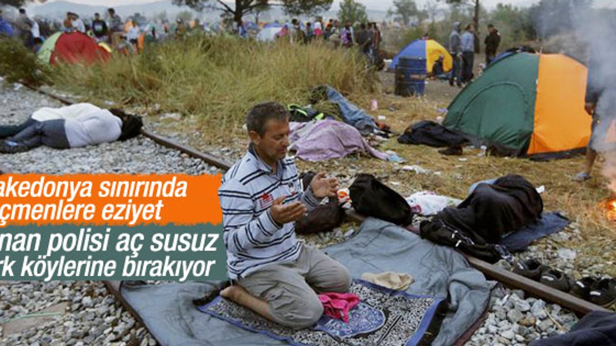 Makedonya sınırındaki Suriyelilerin çilesi
