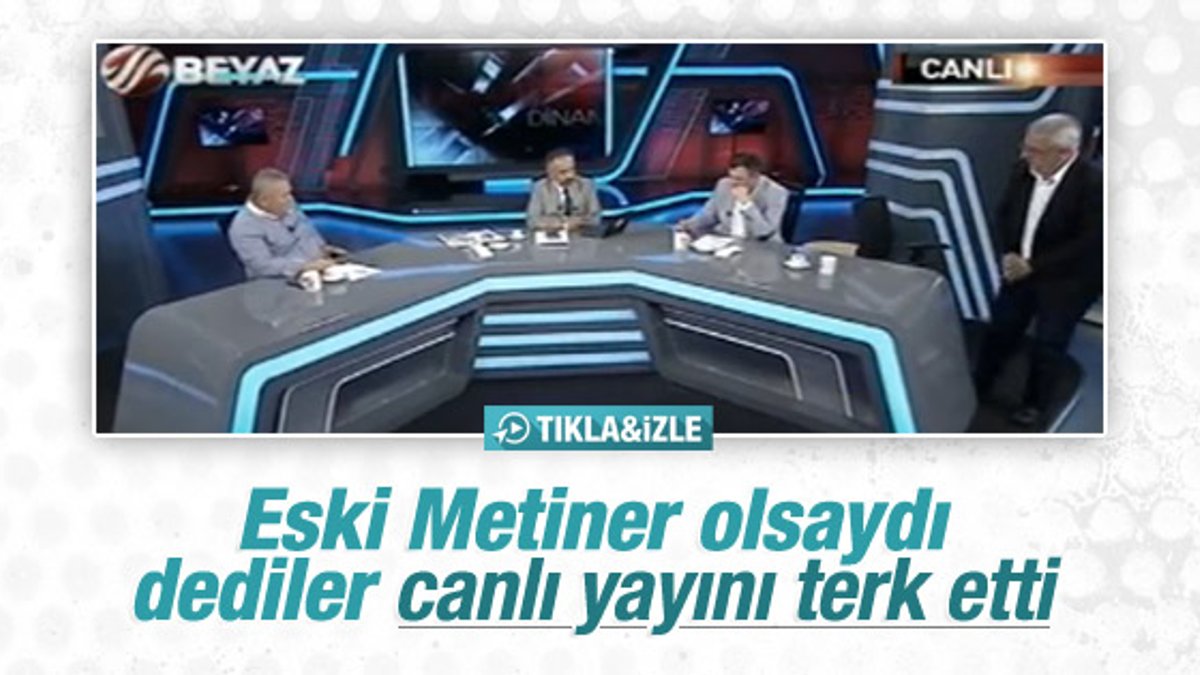 Mehmet Metiner Beyaz TV'de katıldığı programı terk etti