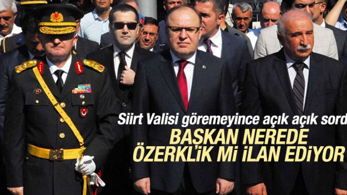 Siirt Valisi'nden törene katılmayan HDP'li başkana tepki