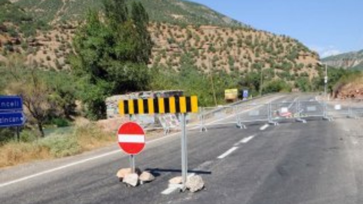 Tunceli Valiliği yolu trafiğe açtı PKK'lılar yeniden yola indi
