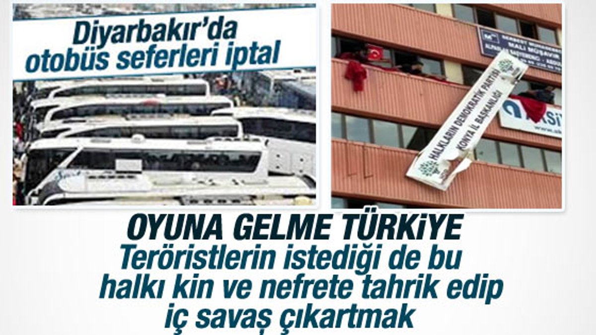 Diyarbakır'da otobüs seferleri iptal edildi