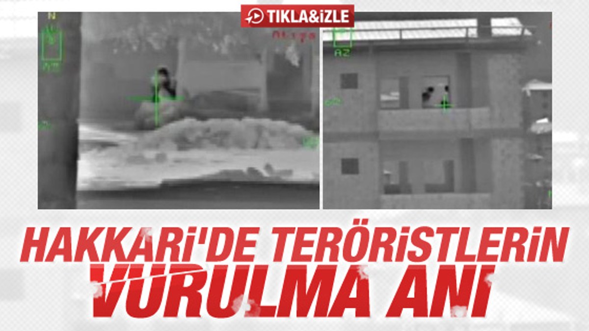 Hakkari ve Diyarbakır'da teröristlerin vurulma anı