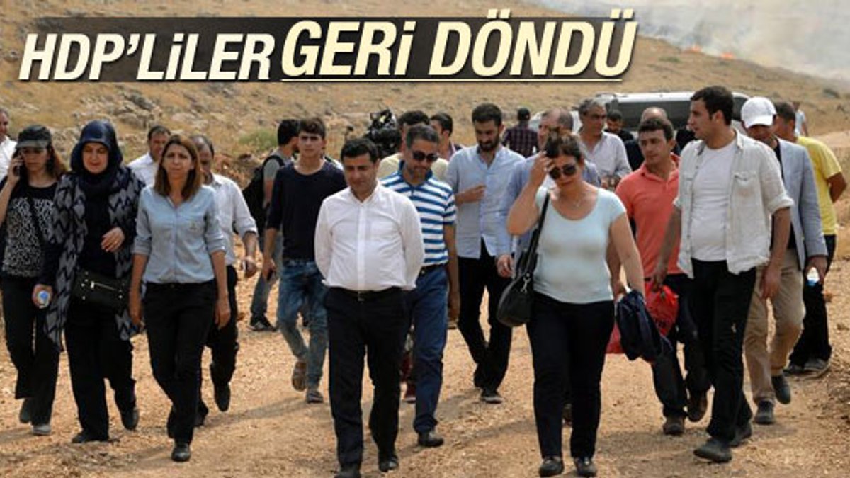 Cizre'ye giremeyen HDP heyeti İdil'e döndü
