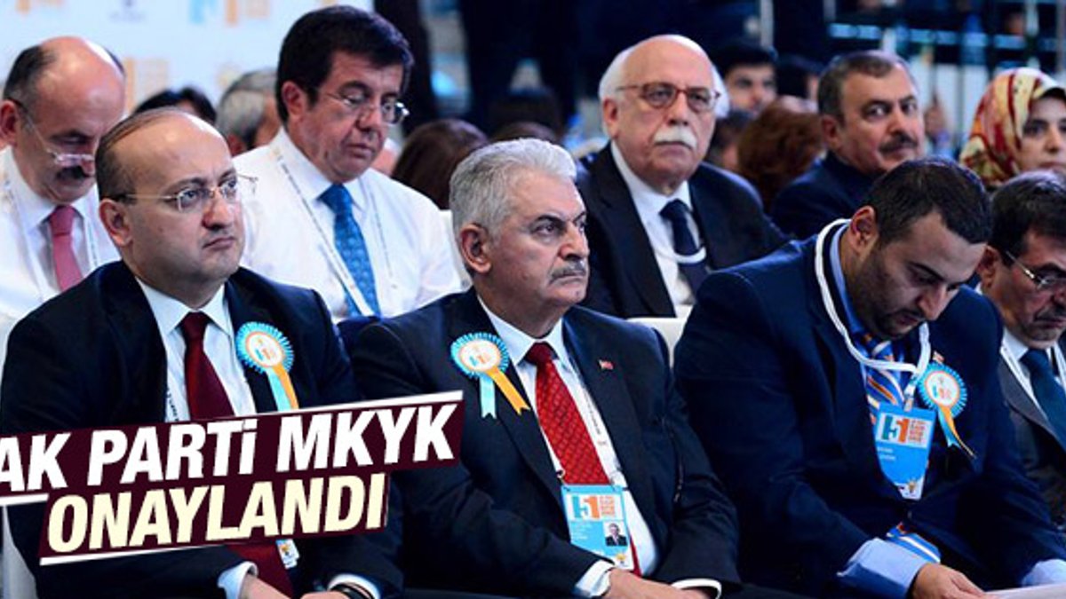 AK Parti MKYK listesi onaylandı