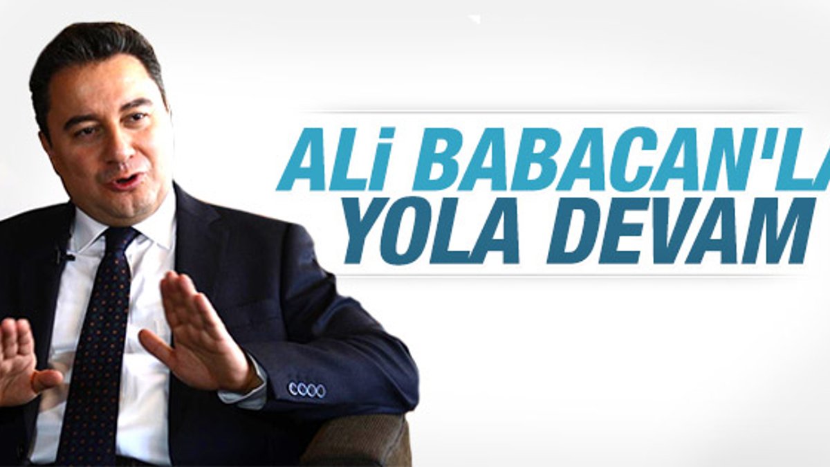 Ali Babacan AK Parti'den aday gösterildi