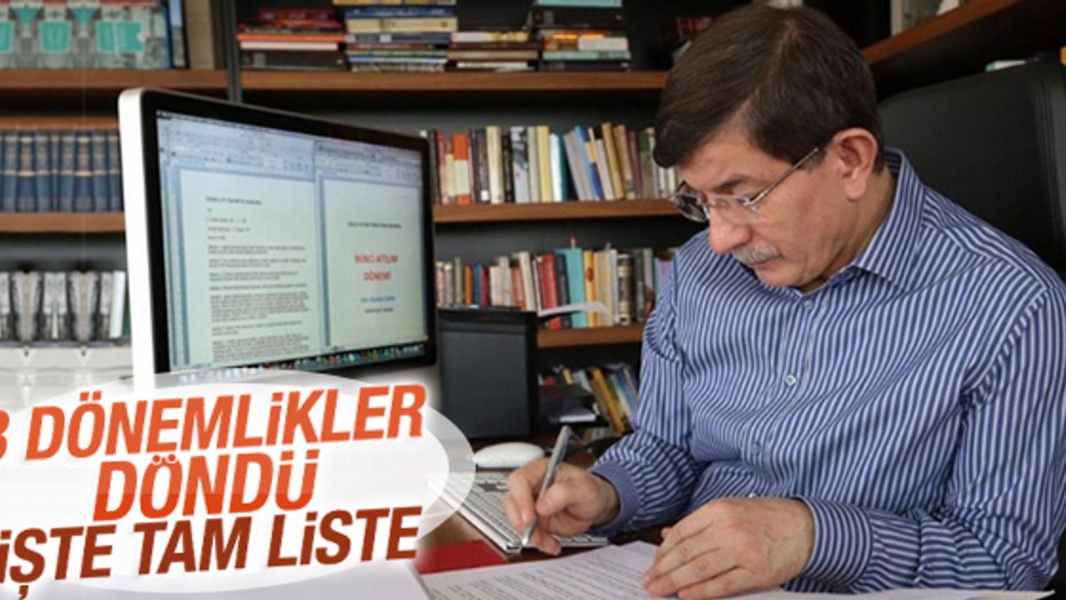 AK Parti'nin milletvekili aday listesi