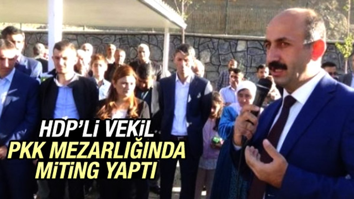 HDP'li vekilden PKK mezarlığına ziyaret