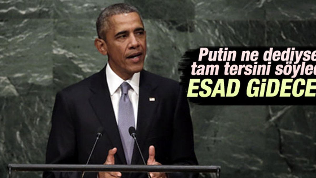 Obama'dan Esad için sert sözler