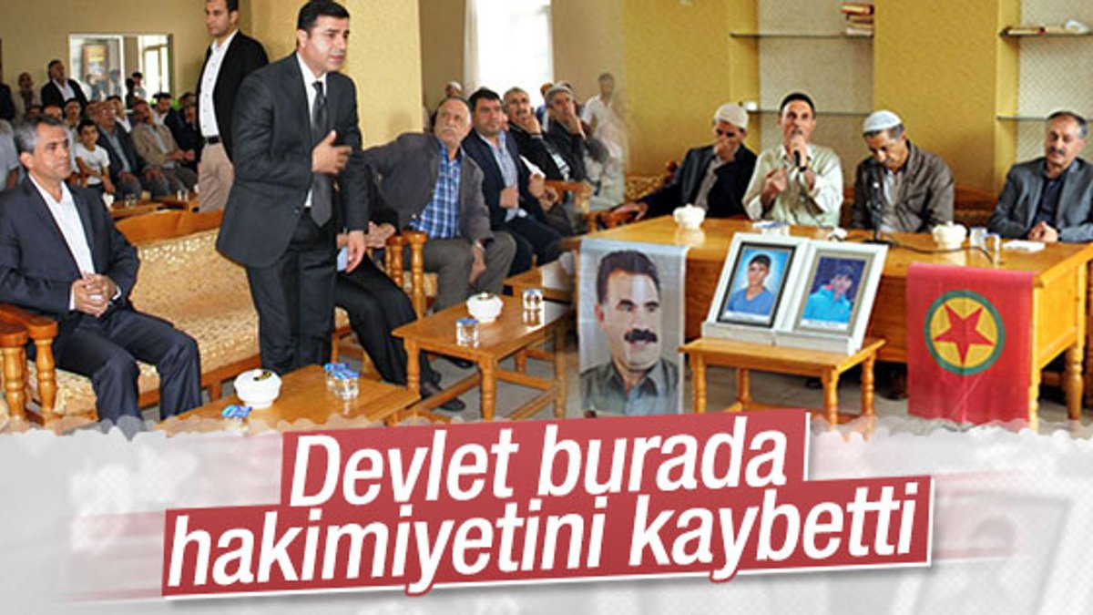 Demirtaş PKK'lıların evine taziye ziyaretine gitti