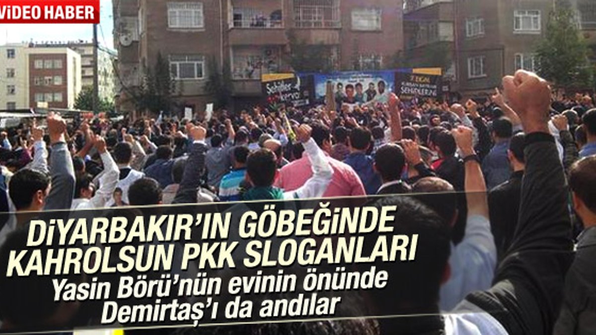 Diyarbakır sokakları 'Kahrolsun PKK' sloganıyla inledi