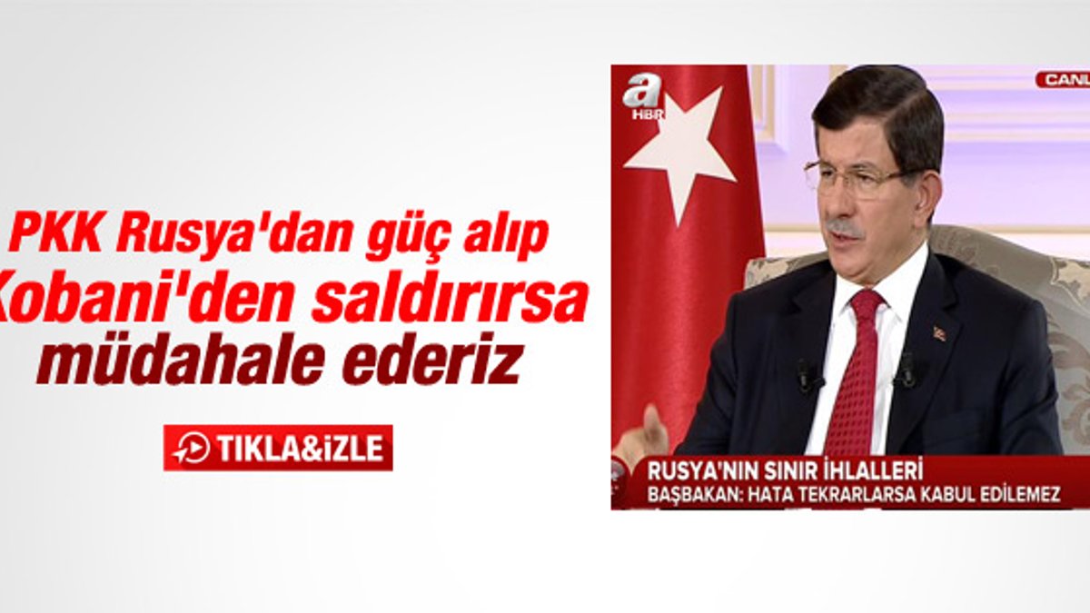 Davutoğlu A Haber-ATV ortak yayınında konuştu