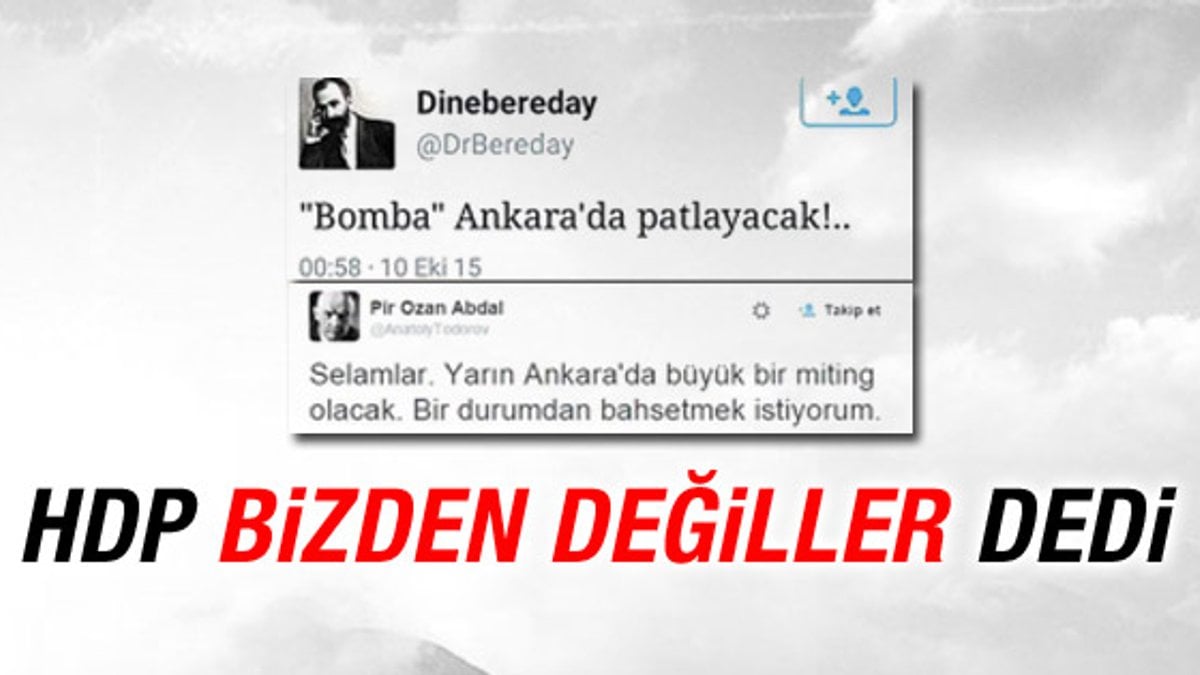 HDP'den bombayı bilen tweetlerle ilgili açıklama