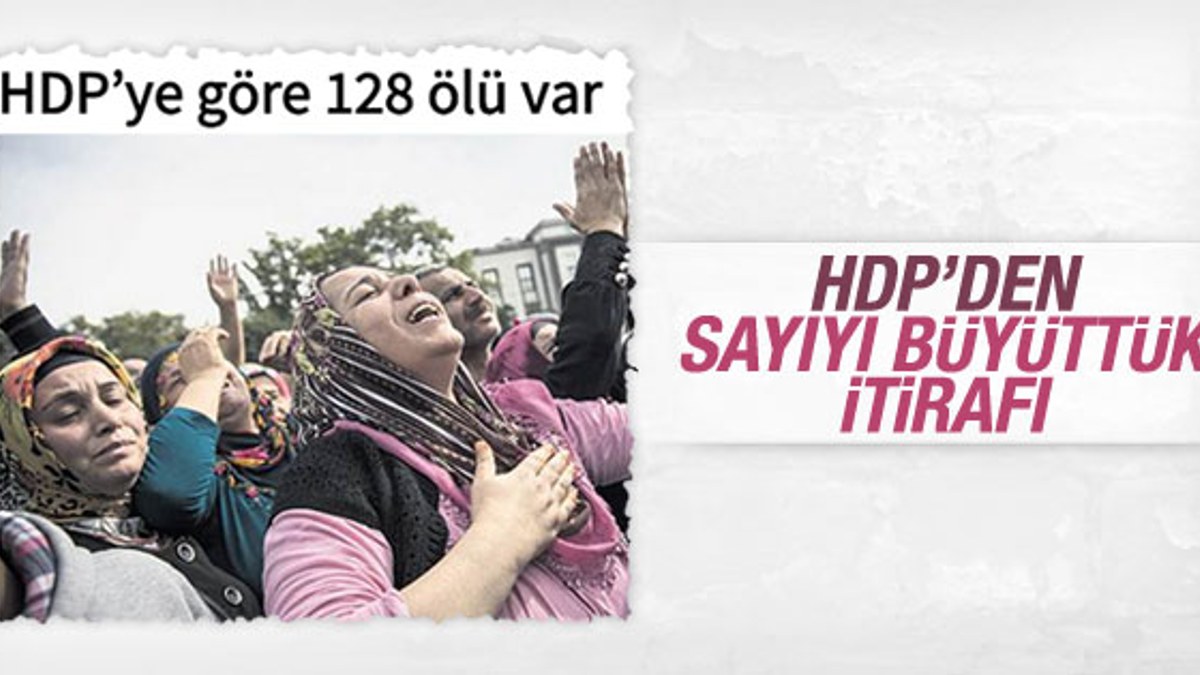 HDP özür diledi: Sayıyı yanlış vermişiz
