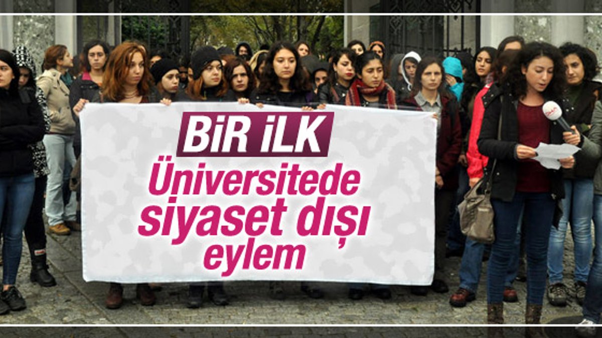 İstanbul Üniversitesi'nde taciz protestosu