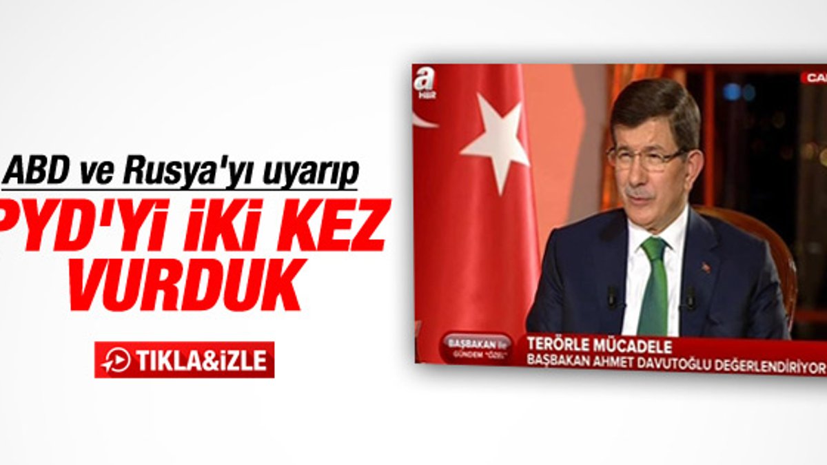 Başbakan Davutoğlu'ndan canlı yayında açıklamalar