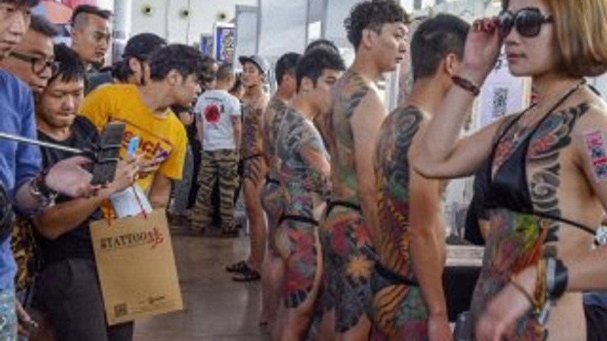 Çin'de dövme yarışması düzenlendi