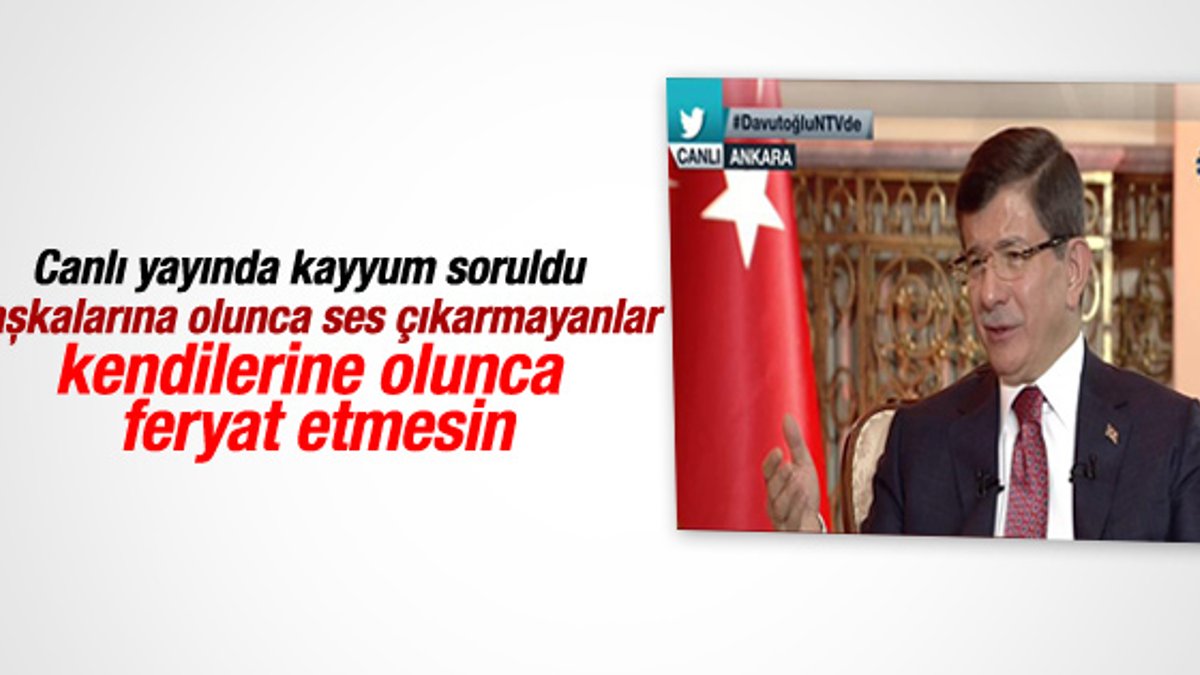 Başbakan Davutoğlu NTV'de konuştu