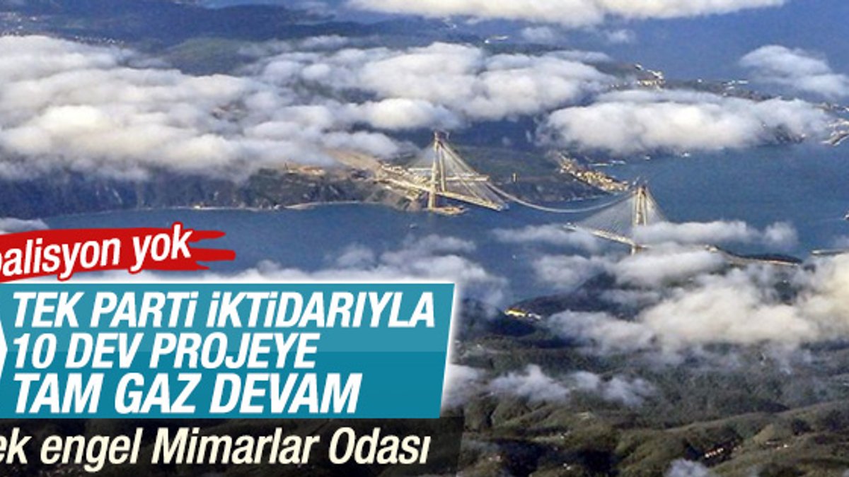 Türkiye'nin mega projeleri hız kazanacak
