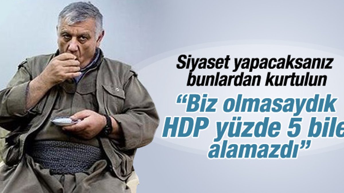 Cemil Bayık: HDP PKK sayesinde barajı aştı