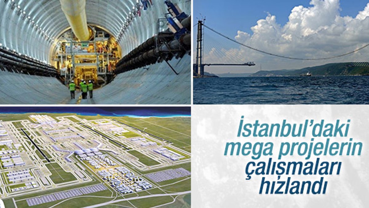 İstanbul’daki mega projelerin çalışmaları hızlandı