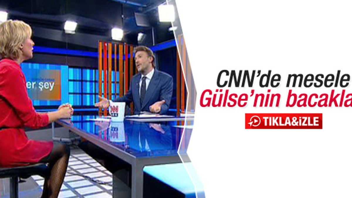 CNN Türk'te Gülse Birsel'in bacakları konuşuldu