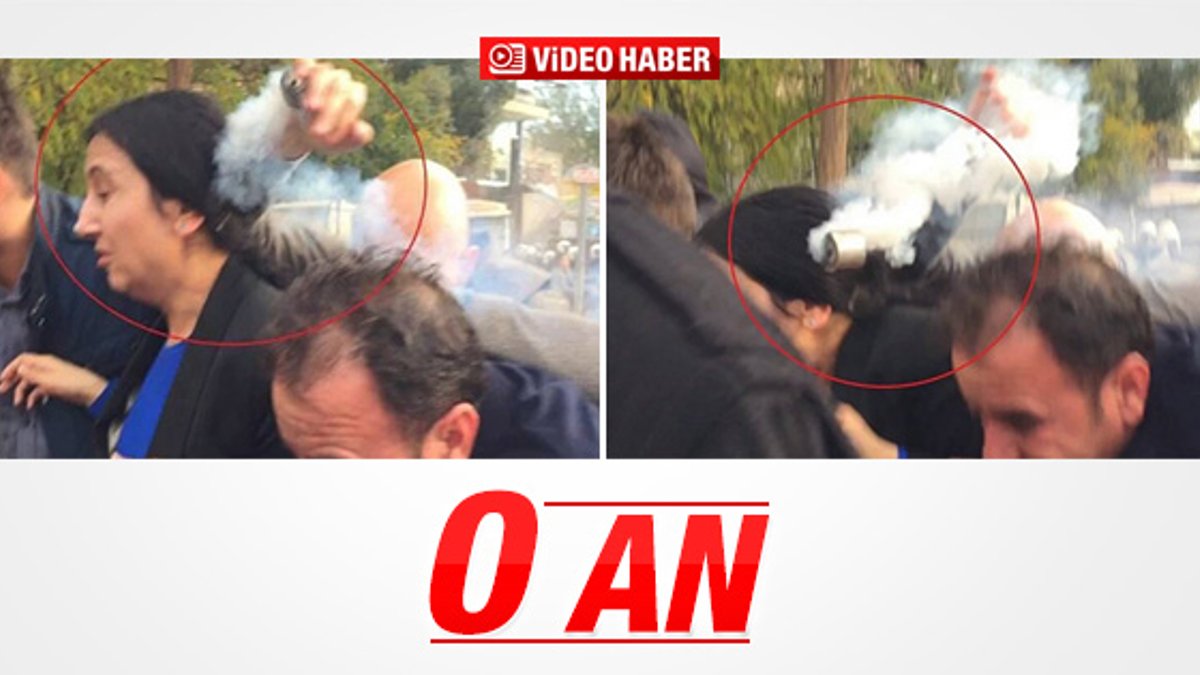 Figen Yüksekdağ'ın kafasına biber gazı isabet etti