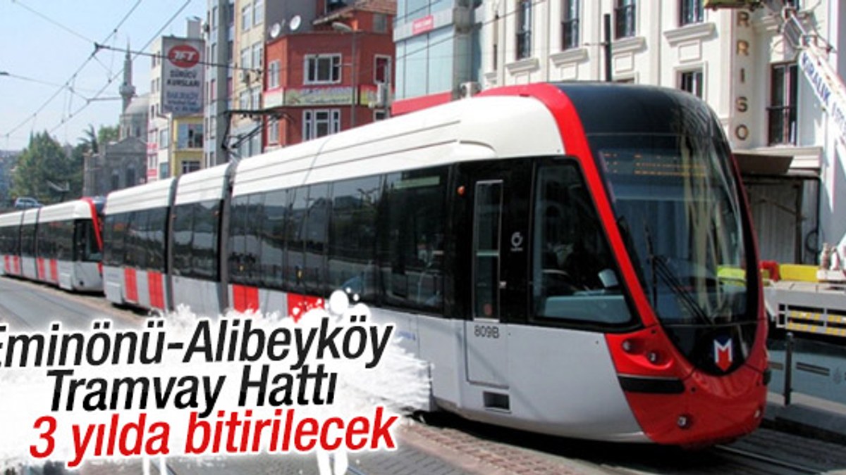 Eminönü-Alibeyköy Tramvay Hattı ihaleye çıkarıldı