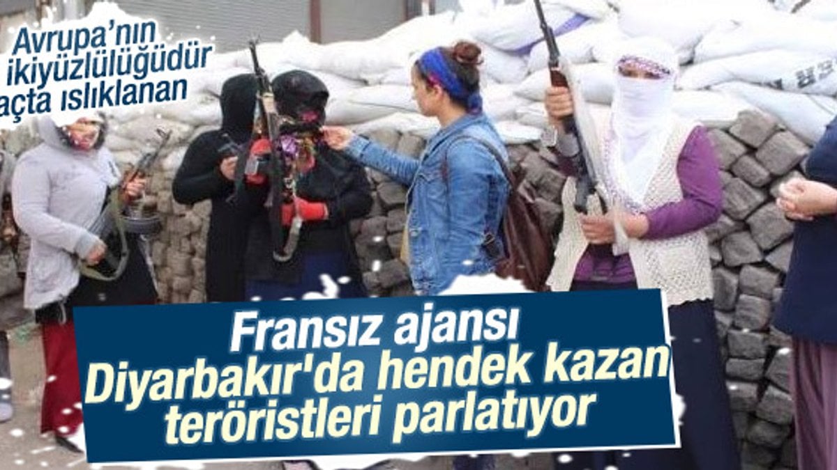 Diyarbakır'da hendek arkasındaki silahlı teröristler