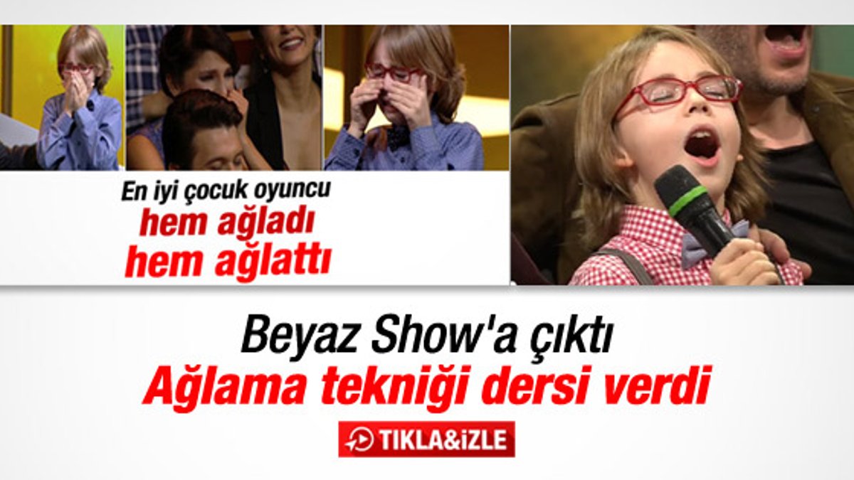 En iyi çocuk oyuncu Ataberk Mutlu'dan ağlama dersi