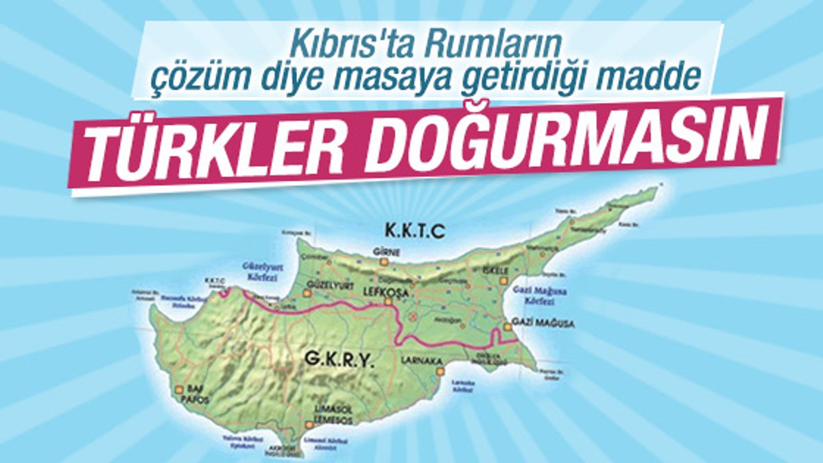 Kıbrıs 4 Rum'a karşı 1 Türk olsun istiyor