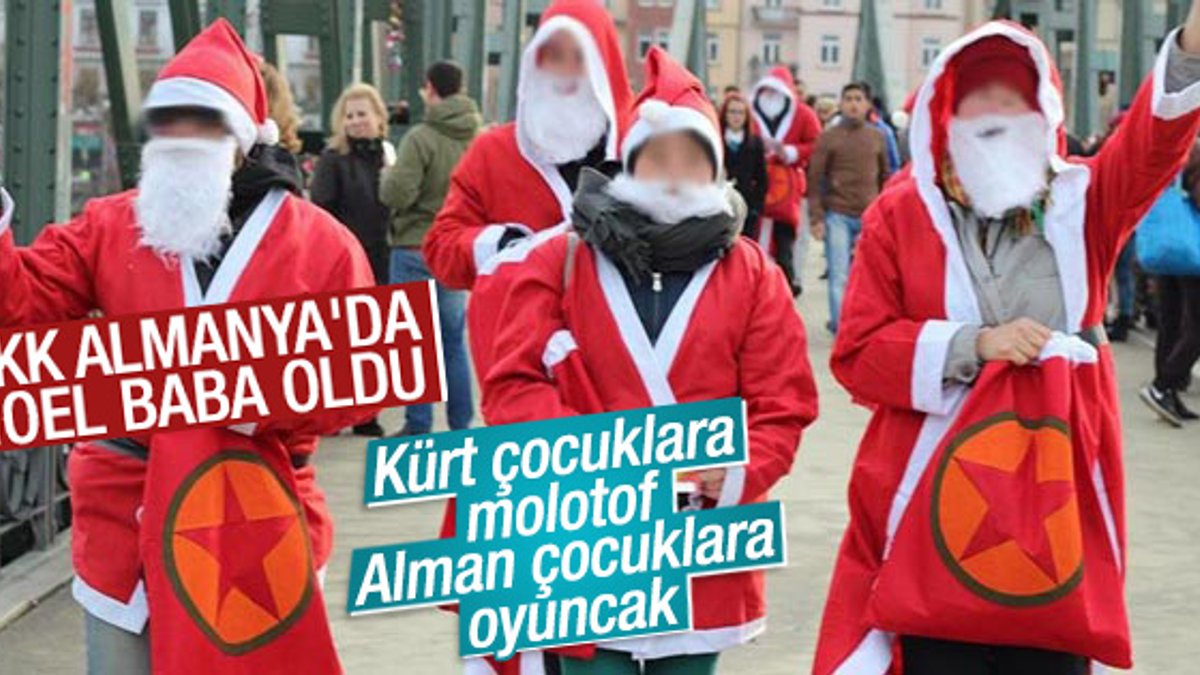 Almanya'da Noel baba kılığında PKK propagandası