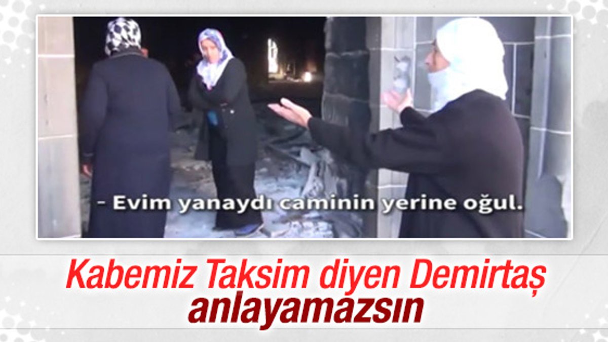 Diyarbakır'da yanan camiyi gören kadın: Evim yanaydı oğul