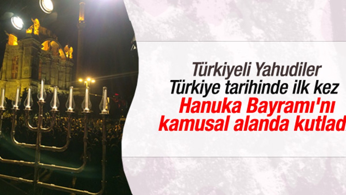 Ortaköy'de Hanuka Bayramı kutlaması