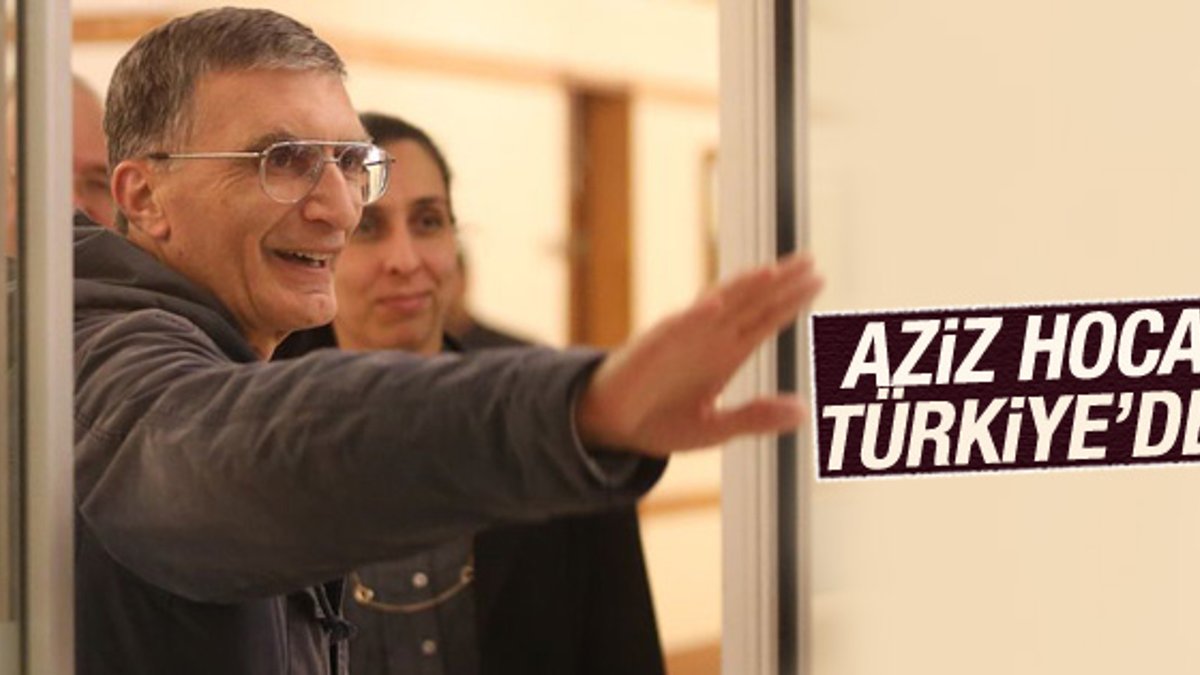 Nobel ödüllü Aziz Sancar Türkiye'ye geldi