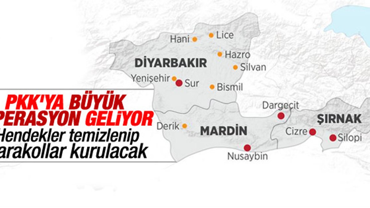 PKK'nın şehir yapılanmasına büyük temizlik harekatı