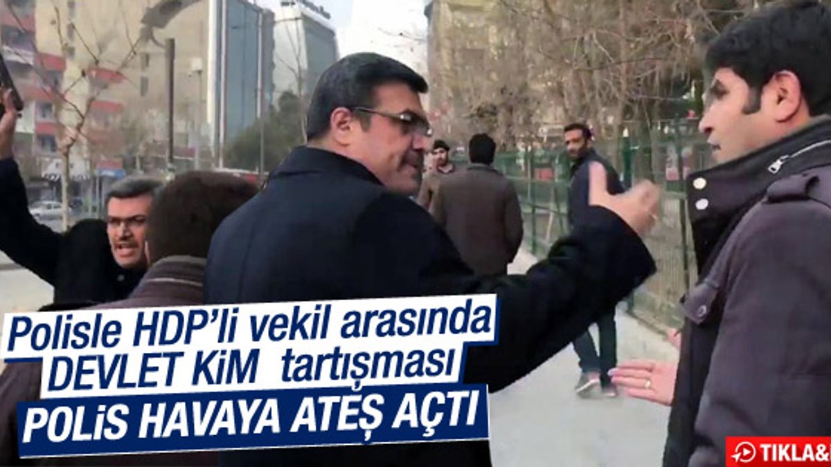 Batman'da HDP'li vekil ile polis tartıştı