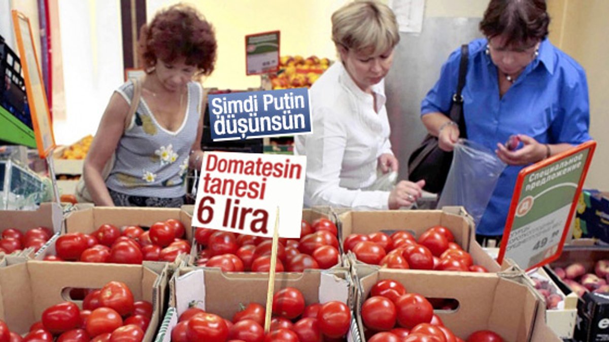 Rusya'da domatesin tanesi 6 TL'den satılıyor