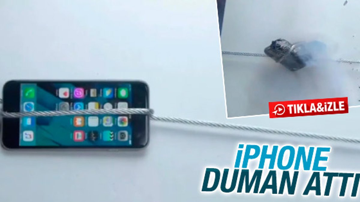 iPhone 6S'e çelik halatla işkence İZLE