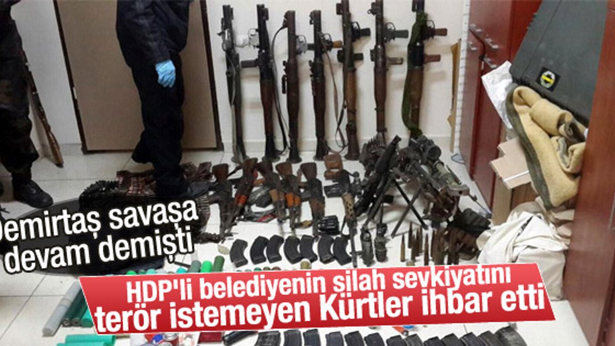 HDP'li belediyenin aracında PKK mühimmatı