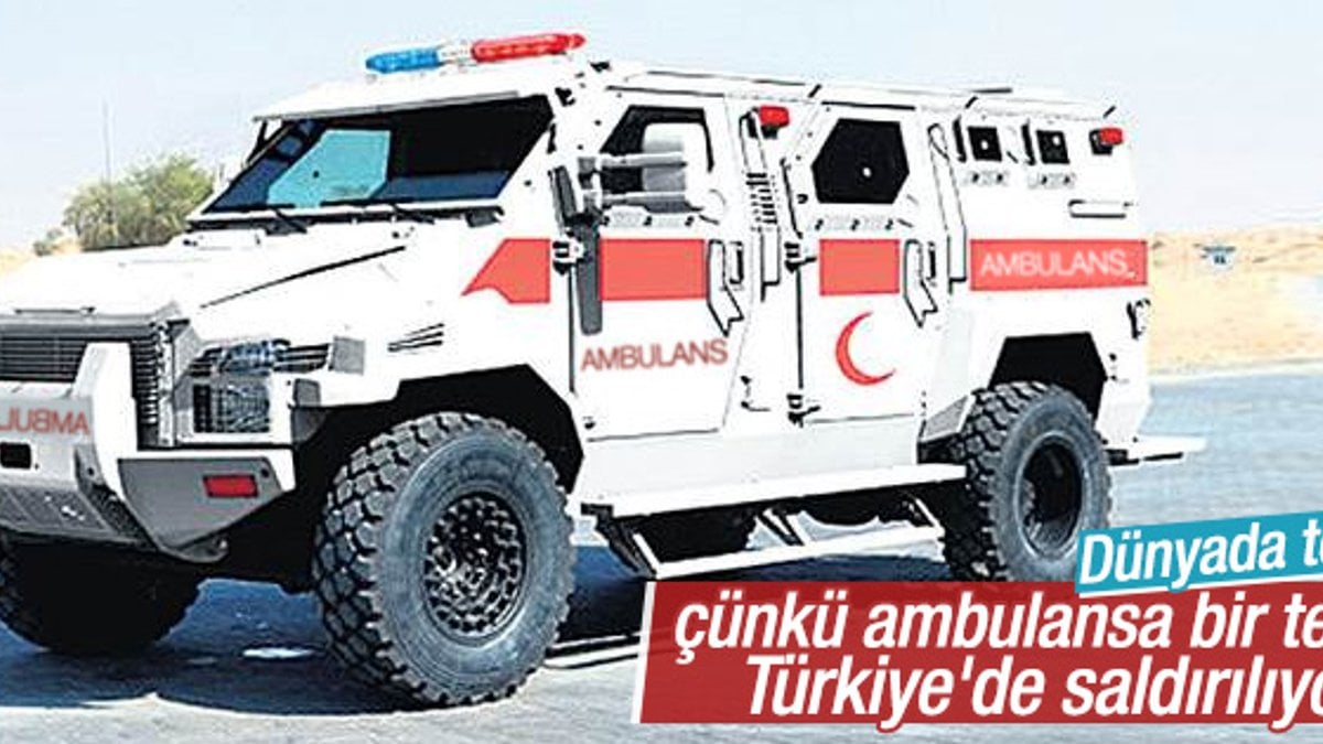 Terör saldırılarının sürdüğü şehirlere zırhlı ambulans