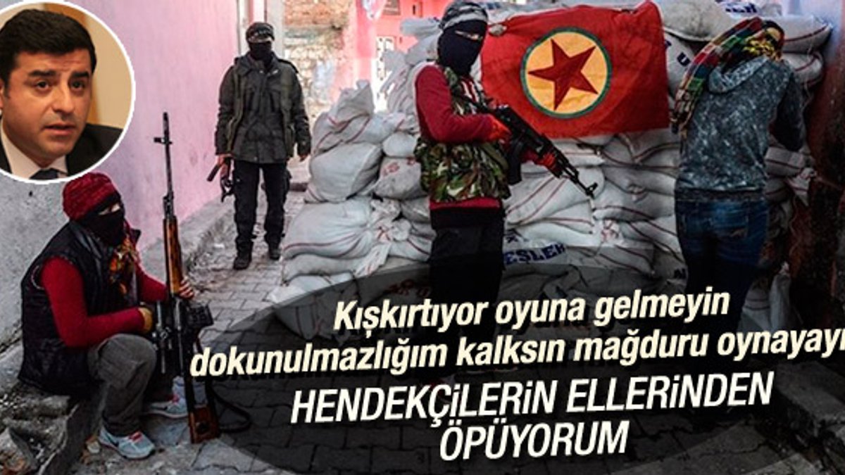 Selahattin Demirtaş'tan hendek kazanlara övgü