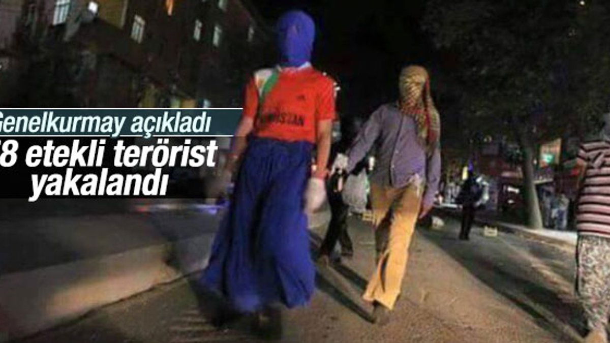 Etek giyerek kaçmaya çalışan 58 terörist yakalandı