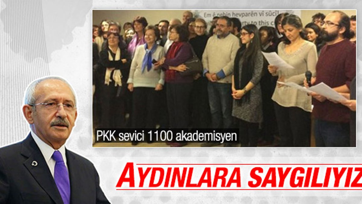 Kemal Kılıçdaroğlu'ndan akademisyenlere destek