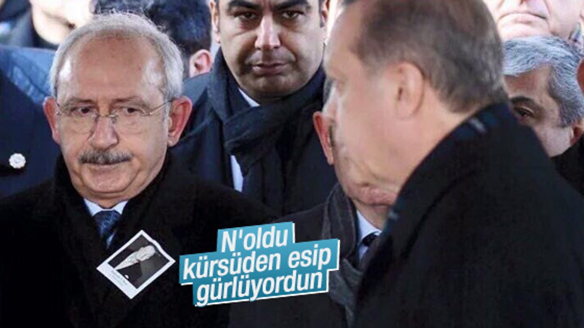 Koç'un cenazesinde Kılıçdaroğlu'nun Erdoğan'a komik bakışı