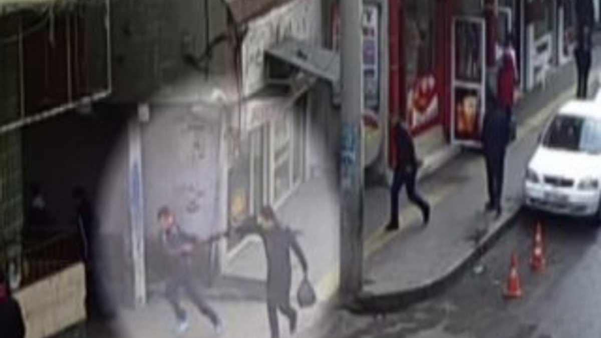 Diyarbakır'da kapkaç girişimi kamerada