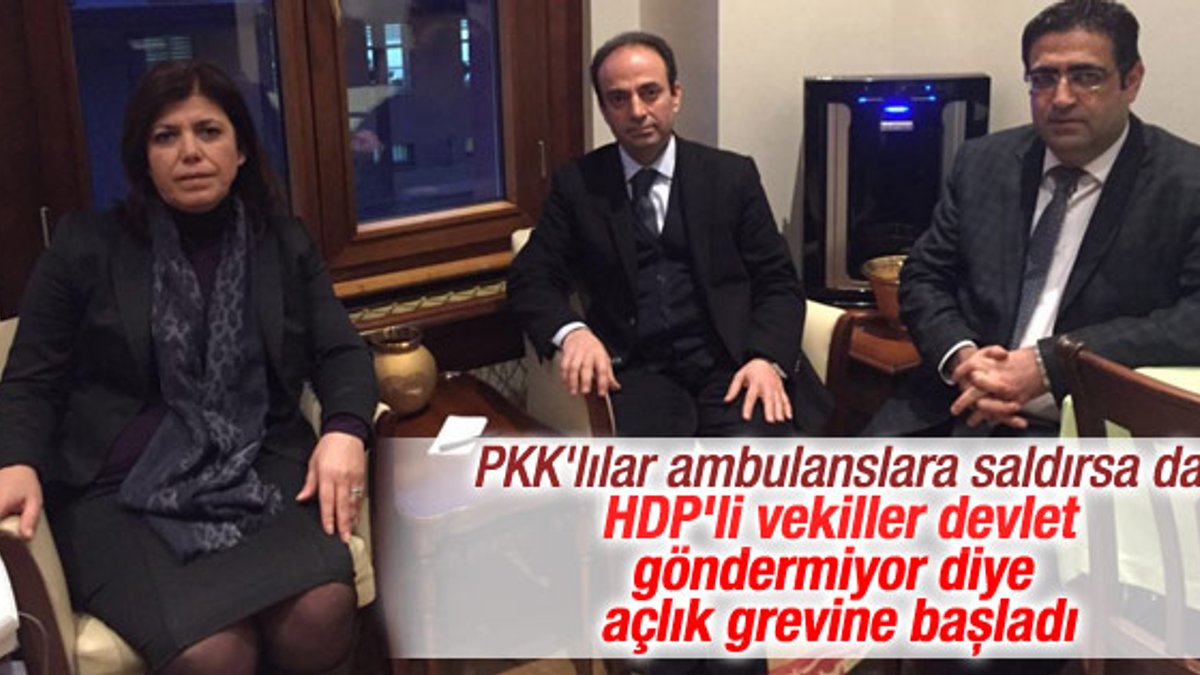 HDP'li vekiller bakanlıkta açlık grevine başladı