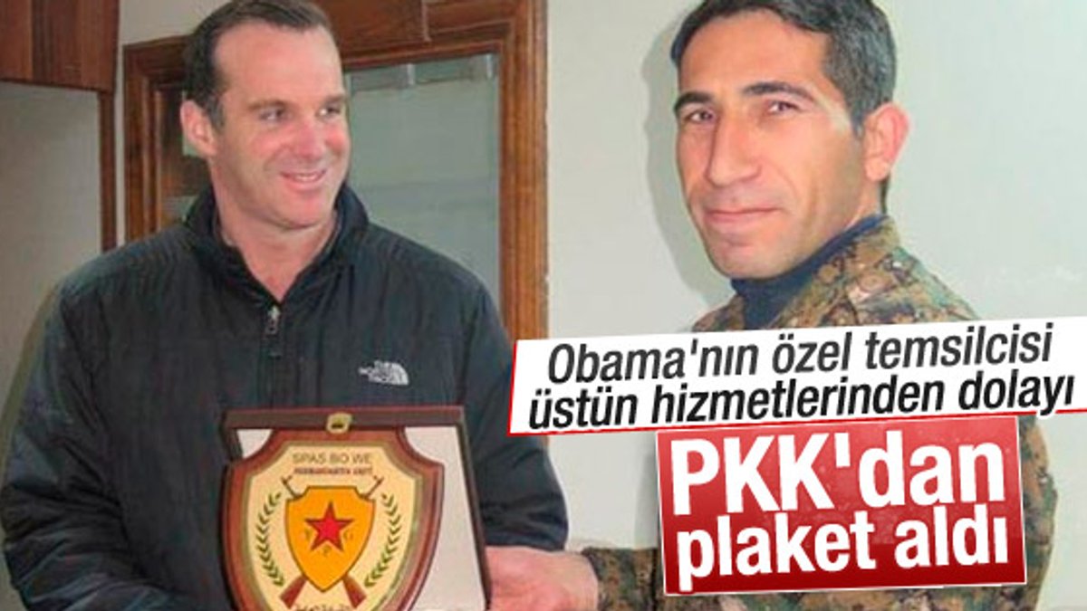 PKK'dan Obama'nın özel temsilcisine plaket