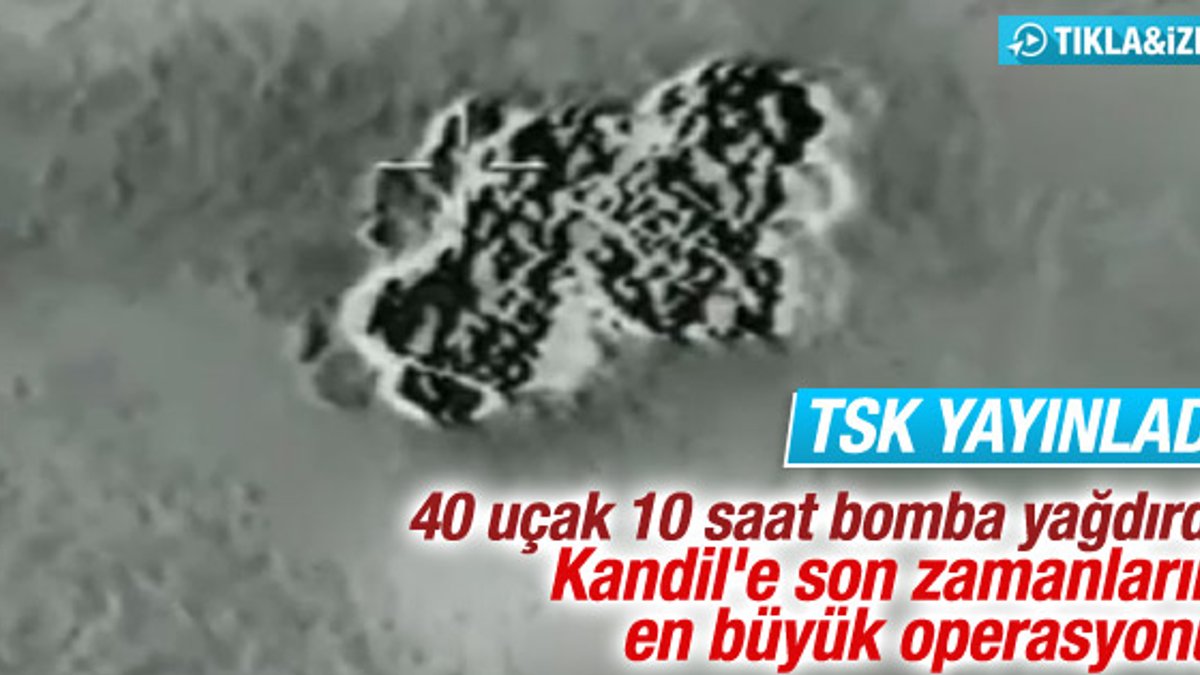 Türkiye 40 savaş uçağıyla Kandil'i vurdu
