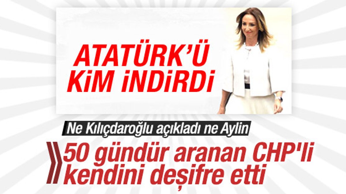 Atatürk posterini indiren CHP'li vekil itiraf etti