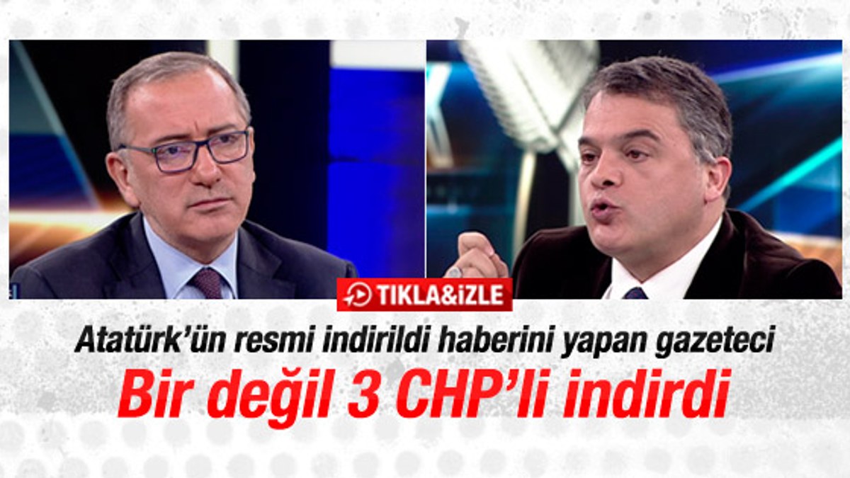 Atatürk resmi haberini yapan gazeteci: 3 CHP'li indirdi